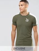 Puma Retro T-shirt In Muscle Fit Exclusive To Asos - Green