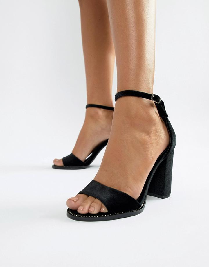 New Look Block Heeled Sandals - Black