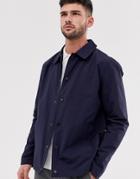 River Island Coach Jacket In Navy - Navy