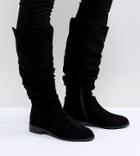 Asos Capital Slouch Knee Boots-black
