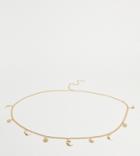 Asos Design Curve Sun And Moon Chain Waist And Hip Belt In Gold