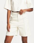 Urban Revivo Tailored White Shorts In Off White