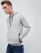 Dissident Gym Half Zip Hoodie - Gray