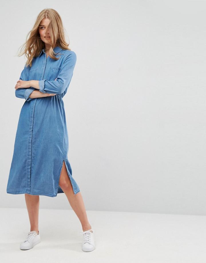 Vila Denim Shirt Dress - Blue
