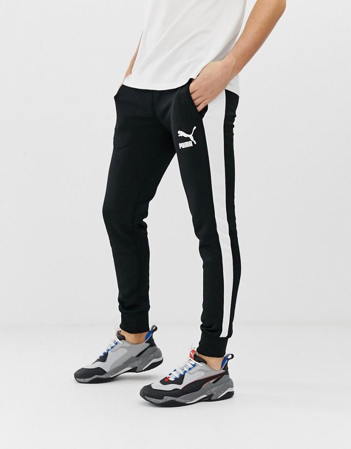 Puma T7 Skinny Sweatpants In Black - Black