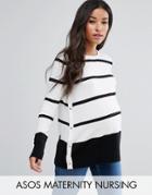 Asos Maternity Nursing Stripe & Solid Sweater - Multi