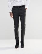 Asos Slim Suit Pants In Black Tonic - Black