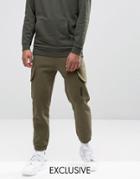 Puma Skinny Cargo Joggers In Green Exclusive To Asos - Green