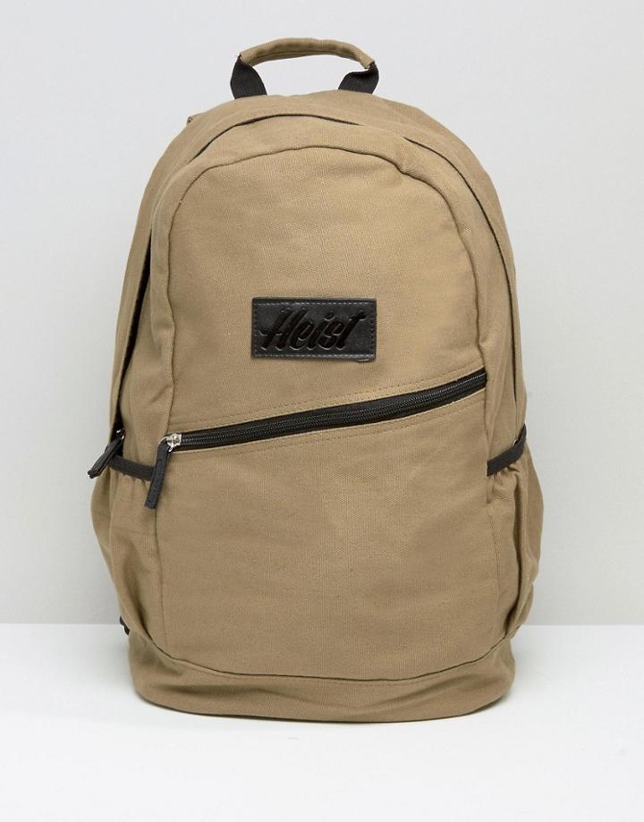 Heist Tab Canvas Bag - Tan