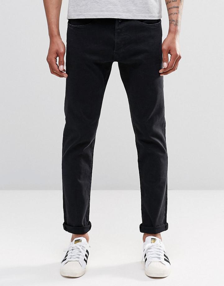 Replay 901 Tapered Jeans Super Stretch Washed Black Limited Edition - Washed Black