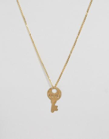 The Giving Keys Love Key Necklace - Gold