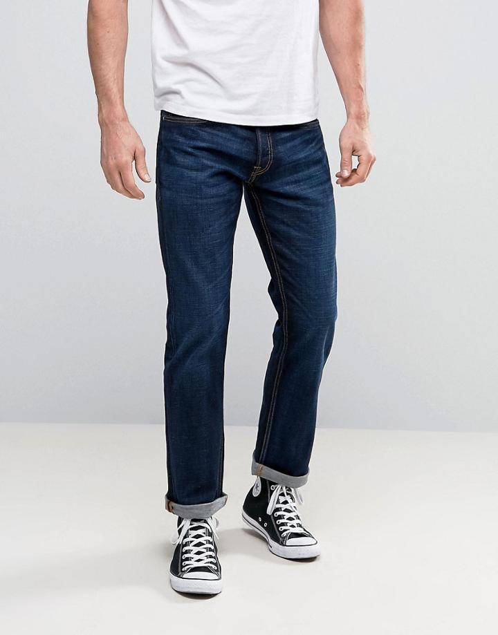 Jack & Jones Intelligence Jeans In Regular Fit Denim - Blue