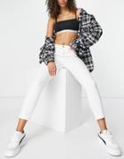 Calvin Klein Jeans High Rise Cropped Skinny Jean In White