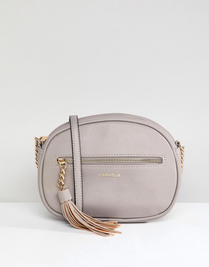 Carvela Sophia Tassel Crossbody Bag - Gray