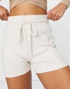 Asos 4505 Shorts In Soft Touch Rib-grey