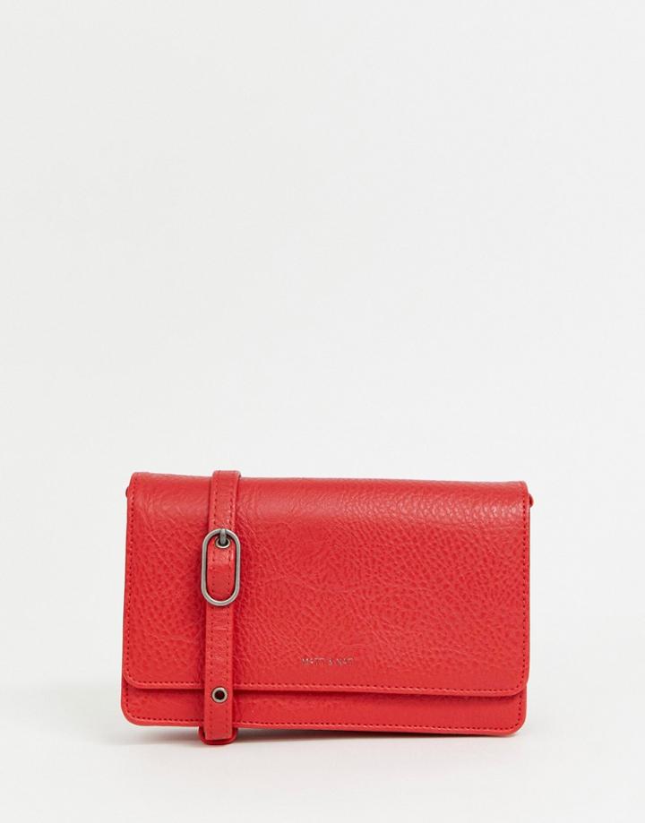 Matt & Nat Dwell Crossbody Bag - Red