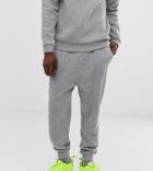 Asos Design Tall Drop Crotch Sweatpants In Gray Marl - Gray