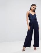 Finders Keepers Carry On Wide Leg Pants - Navy