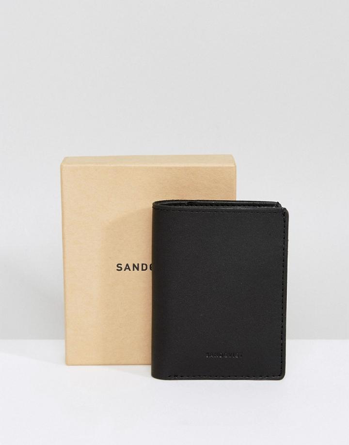 Sandqvist Dow Slim Wallet In Black - Black