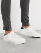 Brave Soul Lace Up Sneakers In White