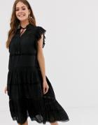 Free People Midnight Midi Dress-black