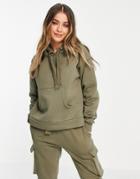 Chelsea Peers Lounge Utility Hoodie Set In Khaki-green