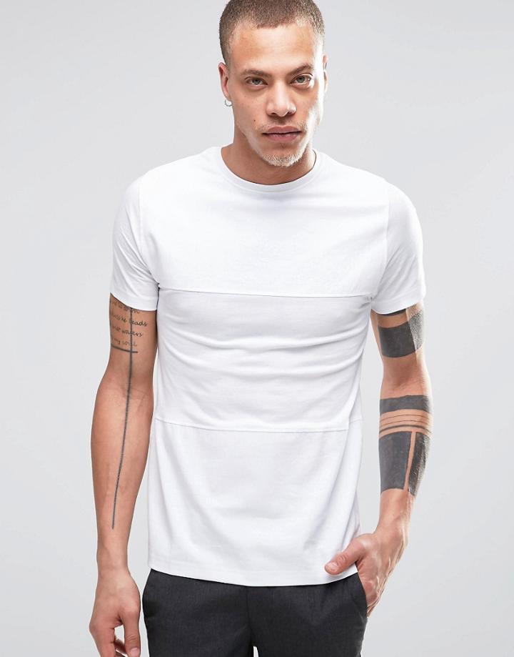 Dead Vintage Canvas Panel T-shirt - White