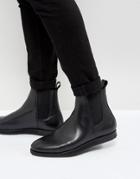 Zign Leather Wedge Chelsea Boots - Black