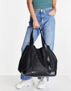 Claudia Canova Large Slouch Tote Bag In Black