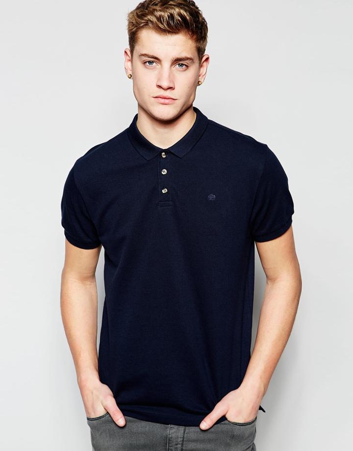 Jack & Jones Pique Polo Shirt - Black
