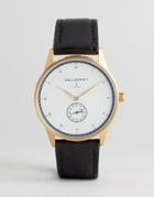 Paul Hewitt Signature Leather Watch In Black 38mm - Black