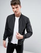 Produkt Bomber Jacket With Ma-1 Pocket - Black