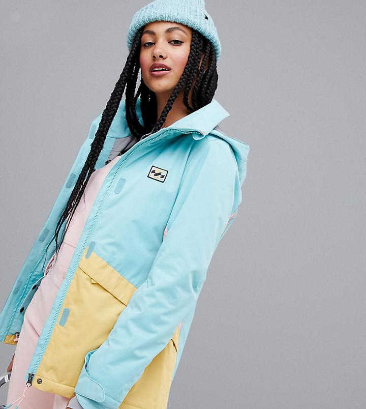 Billabong Kayla Ski Jacket In Blue - Blue