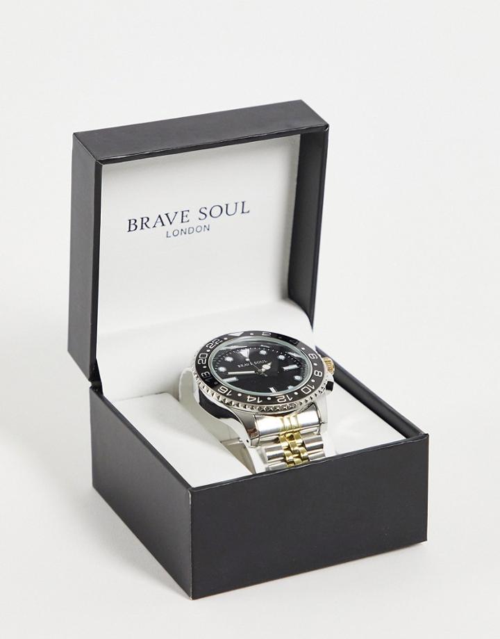 Brave Soul Men's Watch With Black Dial-multi