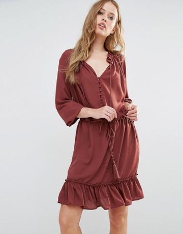 Y.a.s Osha Long Sleeve Dress - Andorra