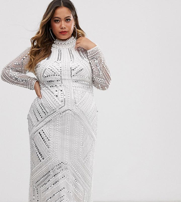 Asos Edition Curve Armour Midi Dress