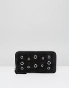 Pieces Eyelet Purse - Black