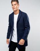 Selected Homme Overcoat - Navy