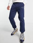 Jack & Jones Originals Loose Fit Sweatpants With Small Logo In Navy
