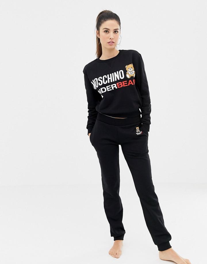 Moschino Logo Jogger - Black