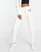 Love Moschino Love! Sweatpants In White - Part Of A Set