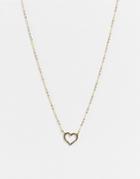 Ted Baker Lendra Crystal Heart Pendant Necklace In Rainbow And Gold