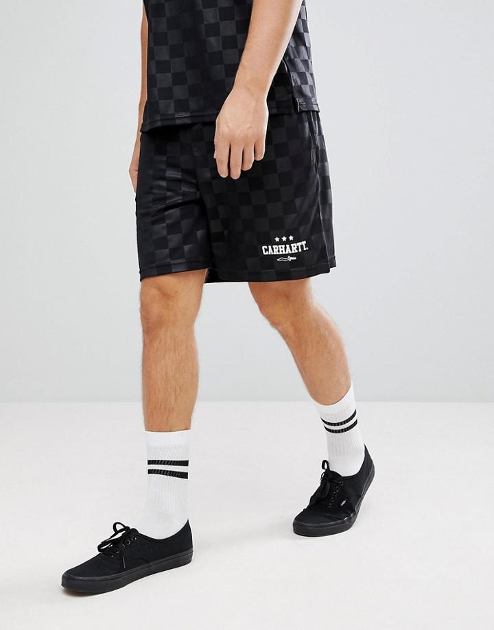 Carhartt Wip Stadium Checkered Short - Black