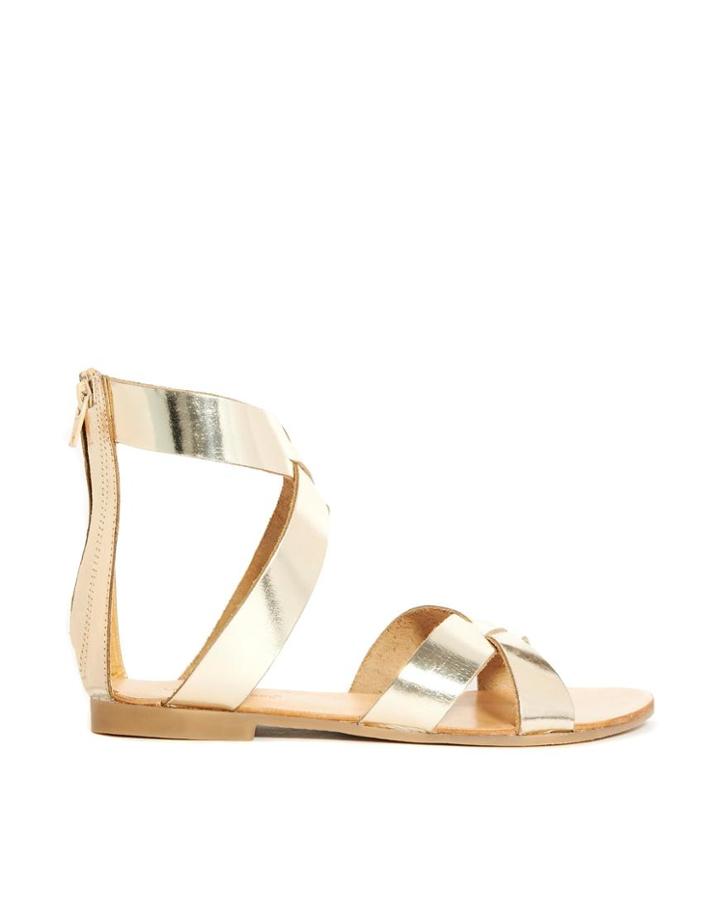 London Rebel Gladiator Flat Sandals