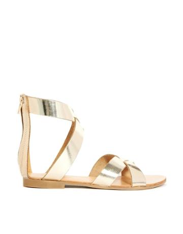 London Rebel Gladiator Flat Sandals