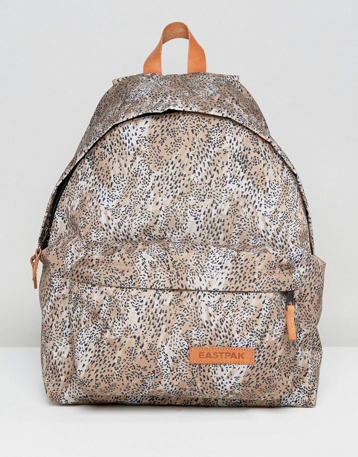 Eastpak Padded Pak'r Backpack In Leopard - Brown
