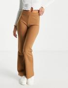 Jdy Flared Pants In Camel-neutral