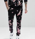 Liquor N Poker Cherry Blossom Jogger - Black