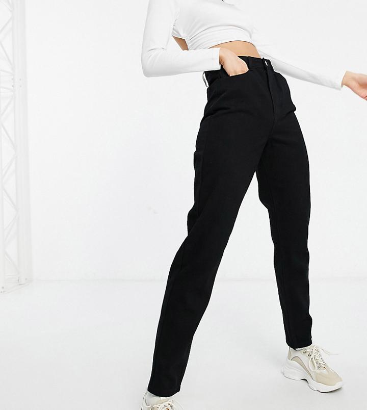 Missguided Tall Riot High Waisted Mom Jean In Black