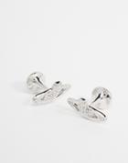 Vivienne Westwood Orb Rhinestone Cufflinks - Silver